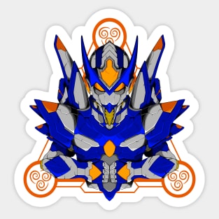 AVATAR AANG X MEGAMAN FALCON ARMOR Sticker